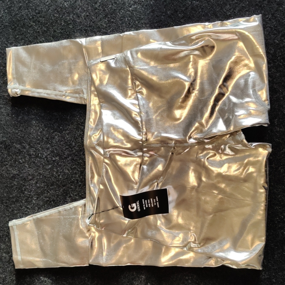 Grrrl Silver Leggings